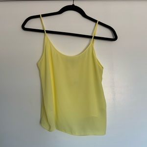 VINCE Sheer Yellow Tank Top Camisole New Never Worn With Tags!